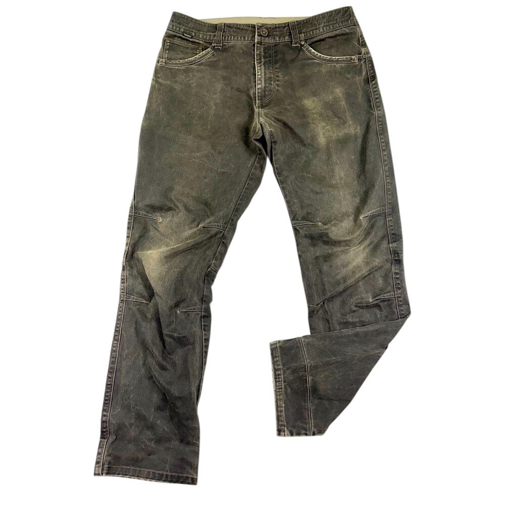 Kuhl Mens Rydr Pant Brown Size 34 x 32 Vintage Patina Dye Rugged Hiking Workwear